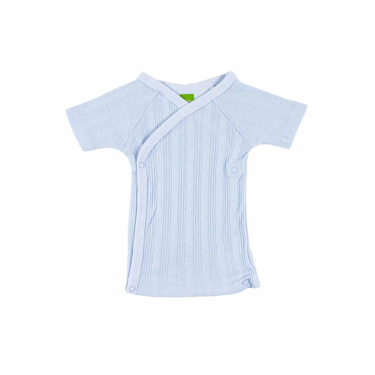 Everyday Layette Short Sleeve Wrap Tee - Blue