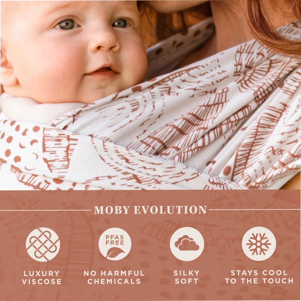 Evolution Wrap Baby Carrier by Petunia Pickle Bottom - Woodgrain