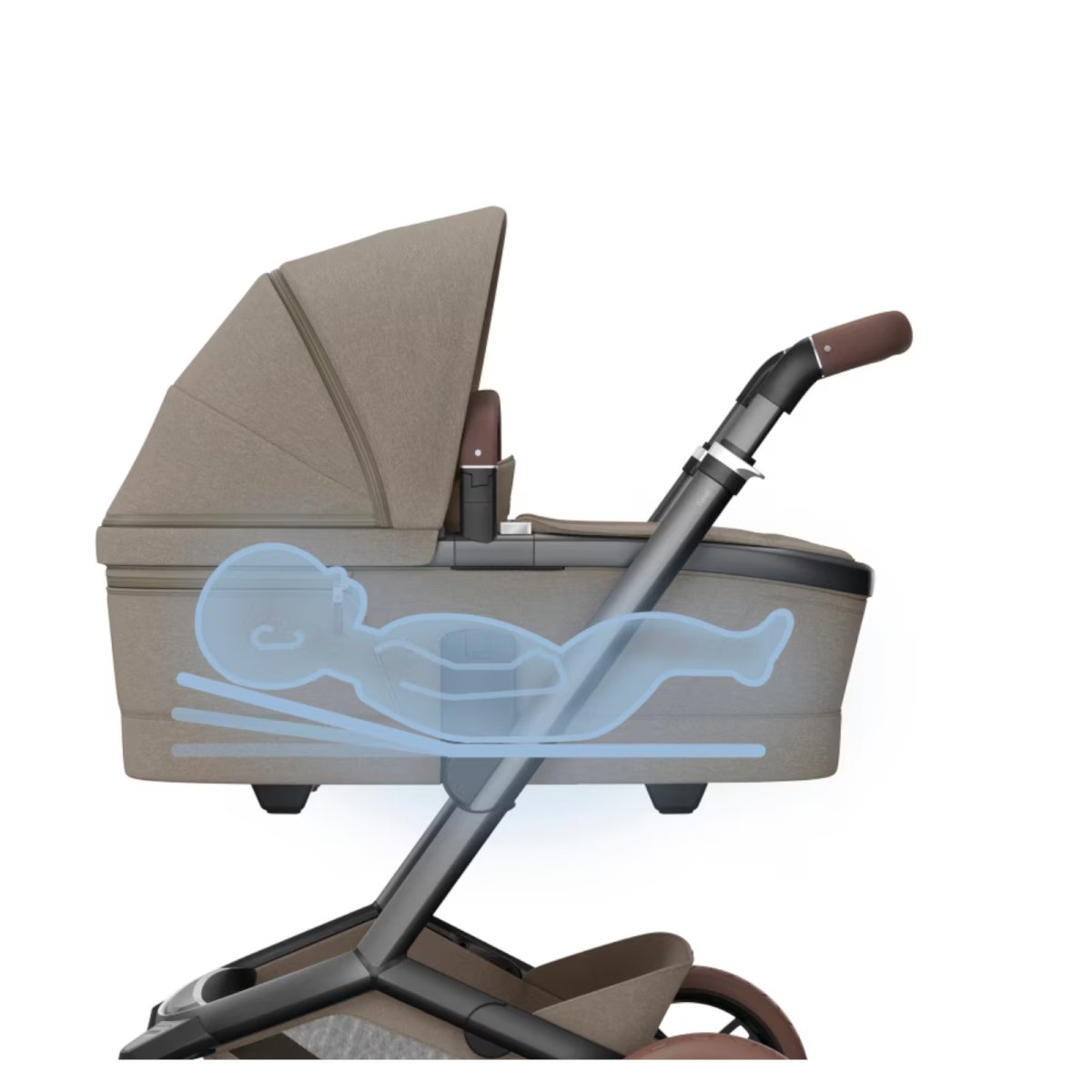 Fame Carry Cot - Twillic Truffle