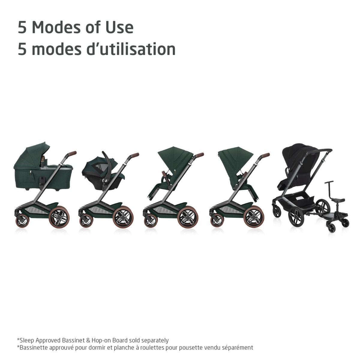 Fame Stroller & Mico Luxe+ Car Seat Travel System - Twillic Black