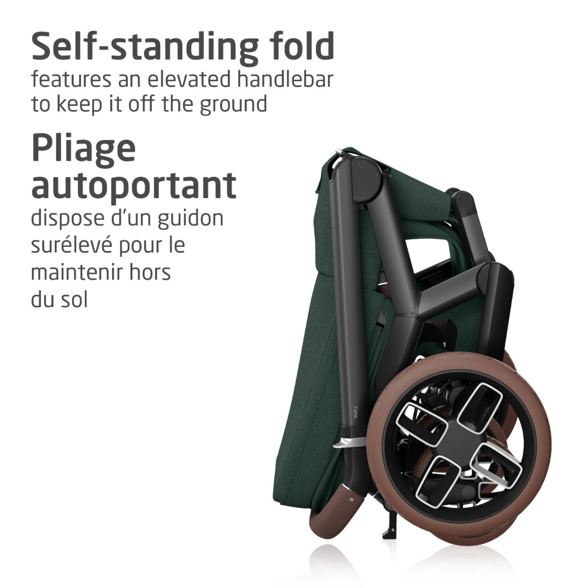 Fame Stroller & Mico Luxe+ Car Seat Travel System - Twillic Black