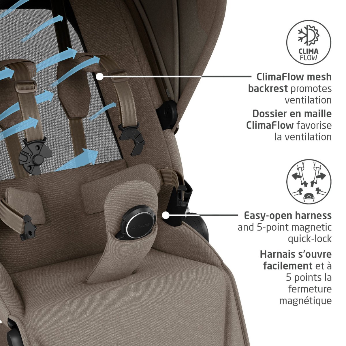 Fame Stroller - Twillic Truffle