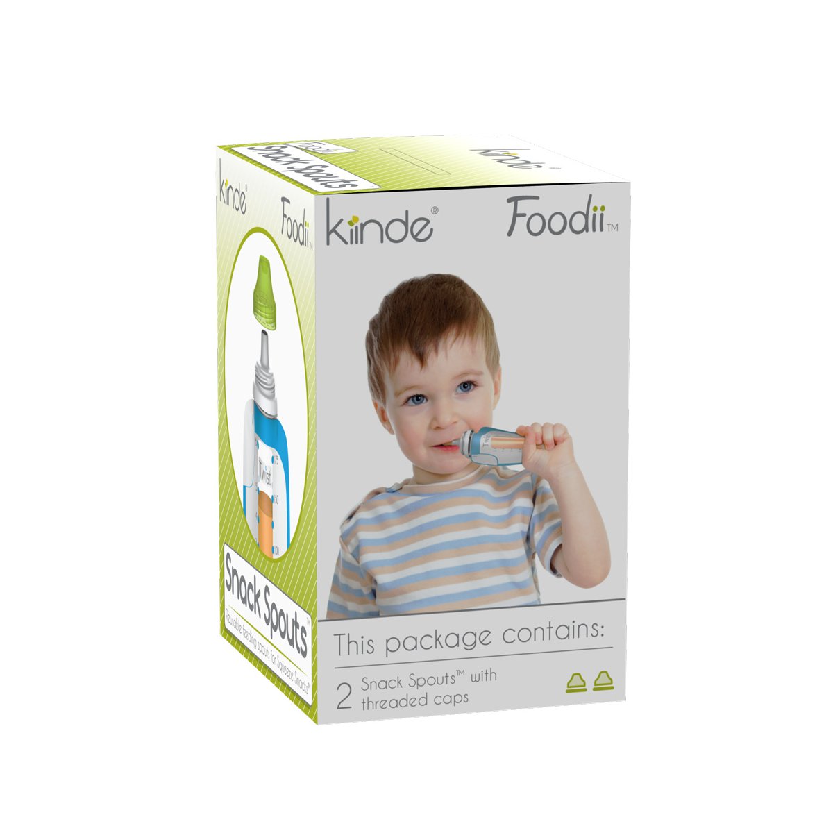 Foodii Squeeze Snack Spout 2 Pack