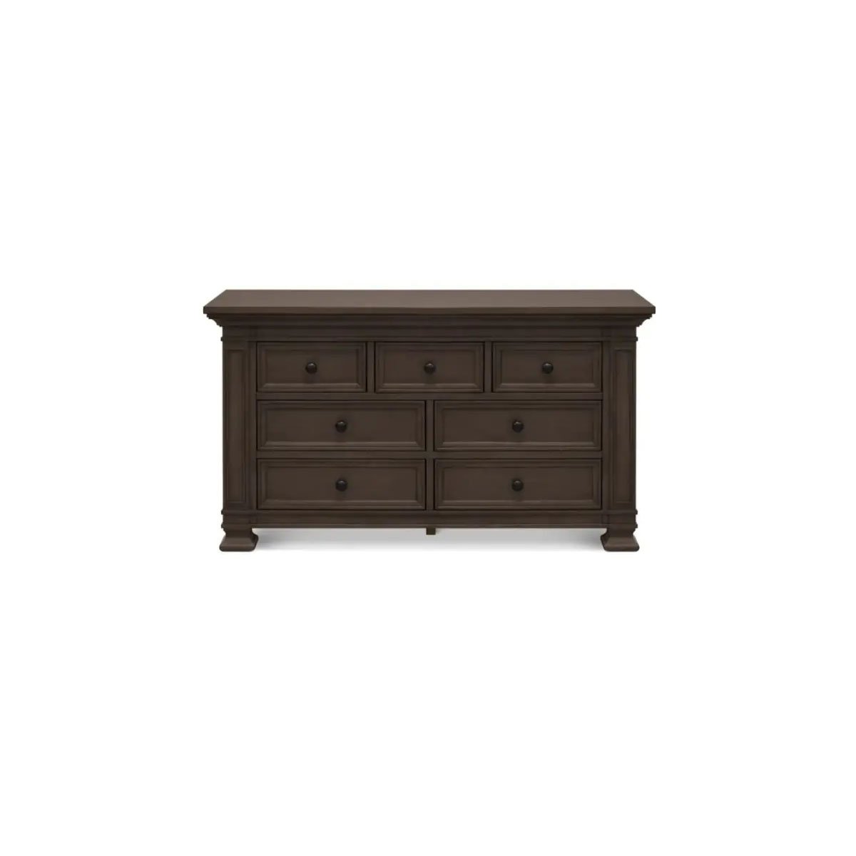 Tillen 4-In-1 Convertible Crib + Double Dresser + Nigh Stand - Truffle