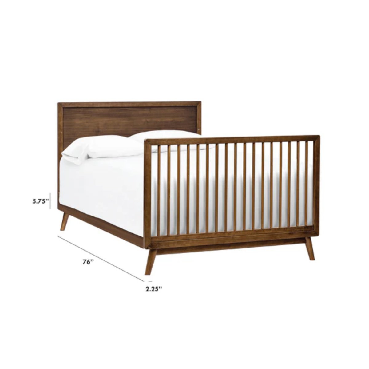 Full Size Bed Conversion Kit - Walnut