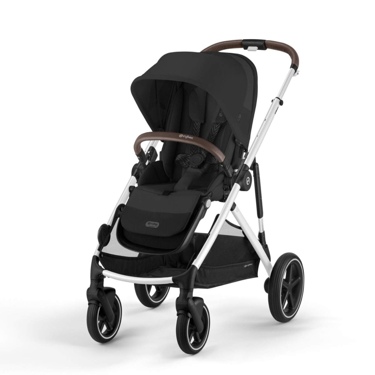 Gazelle S Stroller - Silver / Moon Black - OPEN BOX