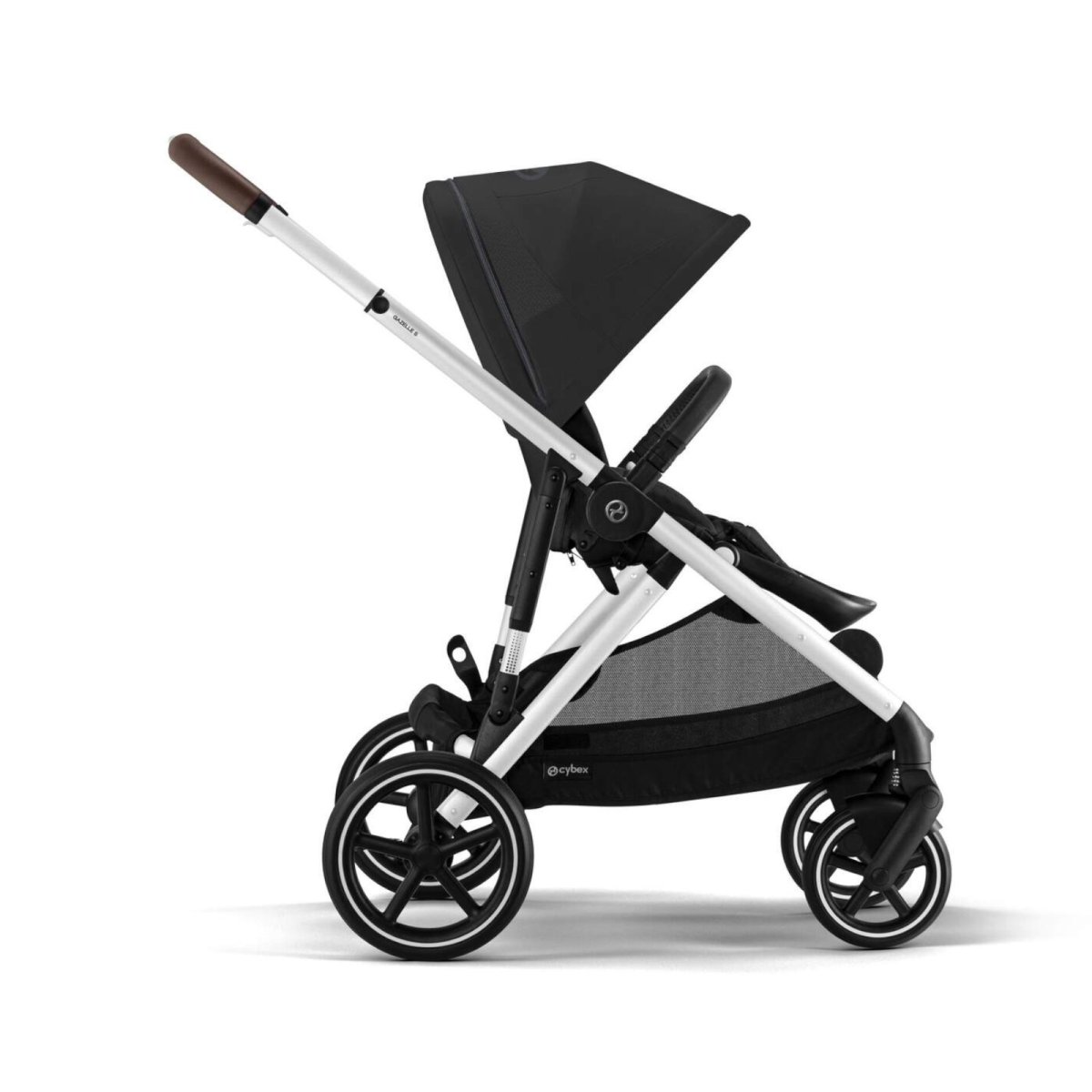 Gazelle S Stroller - Silver / Moon Black - OPEN BOX