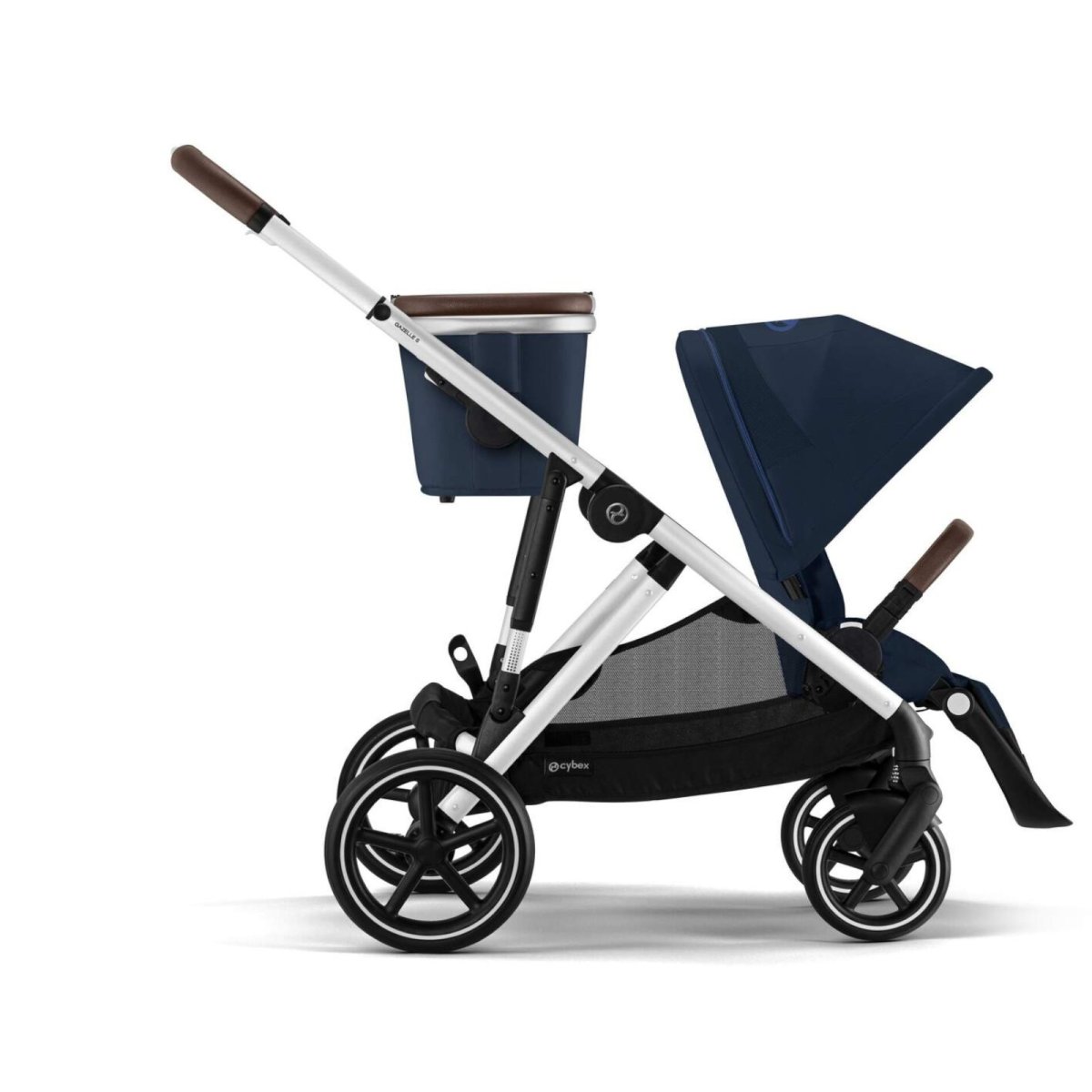 Gazelle S Stroller - Silver / Ocean Blue - OPEN BOX