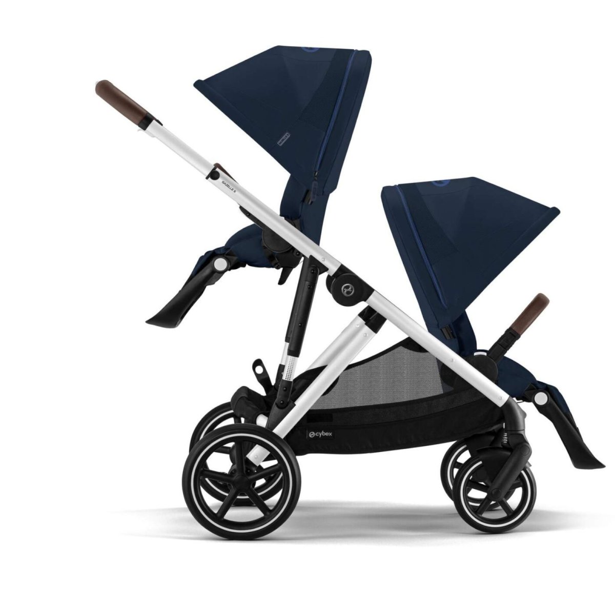 Gazelle S Stroller - Silver / Ocean Blue - OPEN BOX