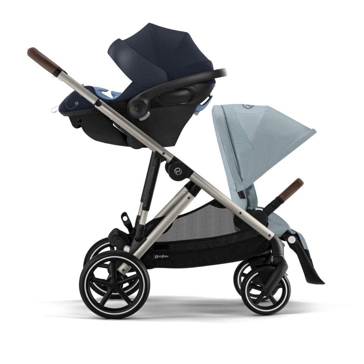 Gazelle S Stroller - Taupe / Sky Blue - OPEN BOX