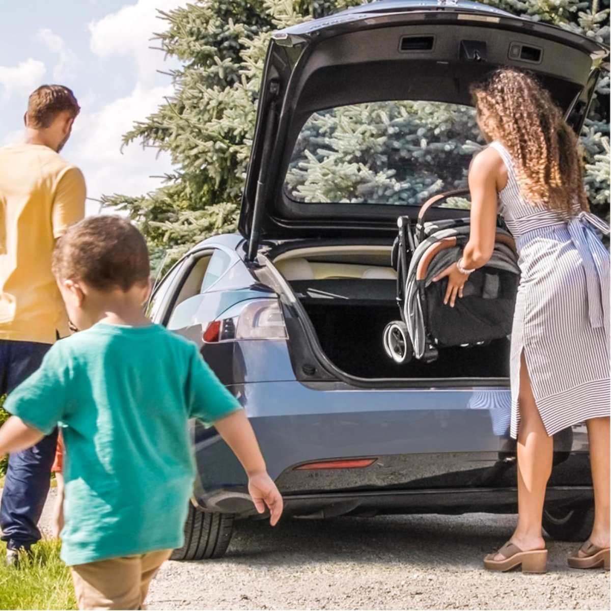 GOLD Otto Self-Folding Lightweight Stroller - Moonstone