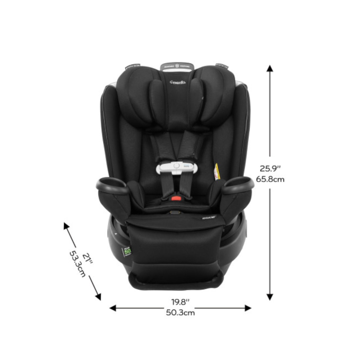 Gold Revolve 360 All-In-One Extend Car Seat - Onyx Black