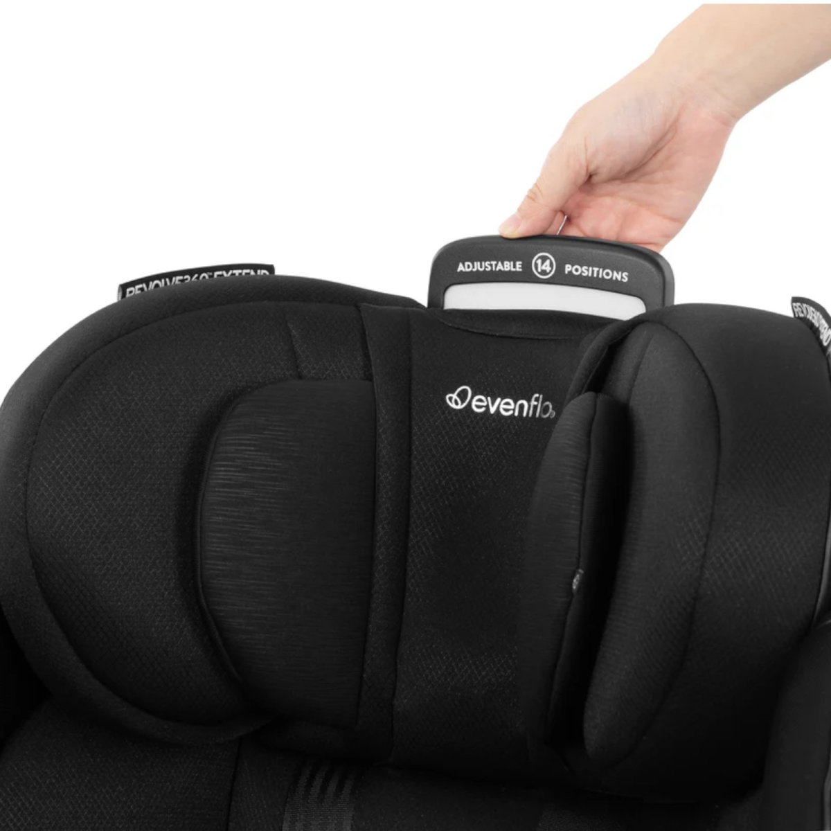 Gold Revolve 360 All-In-One Extend Car Seat - Onyx Black