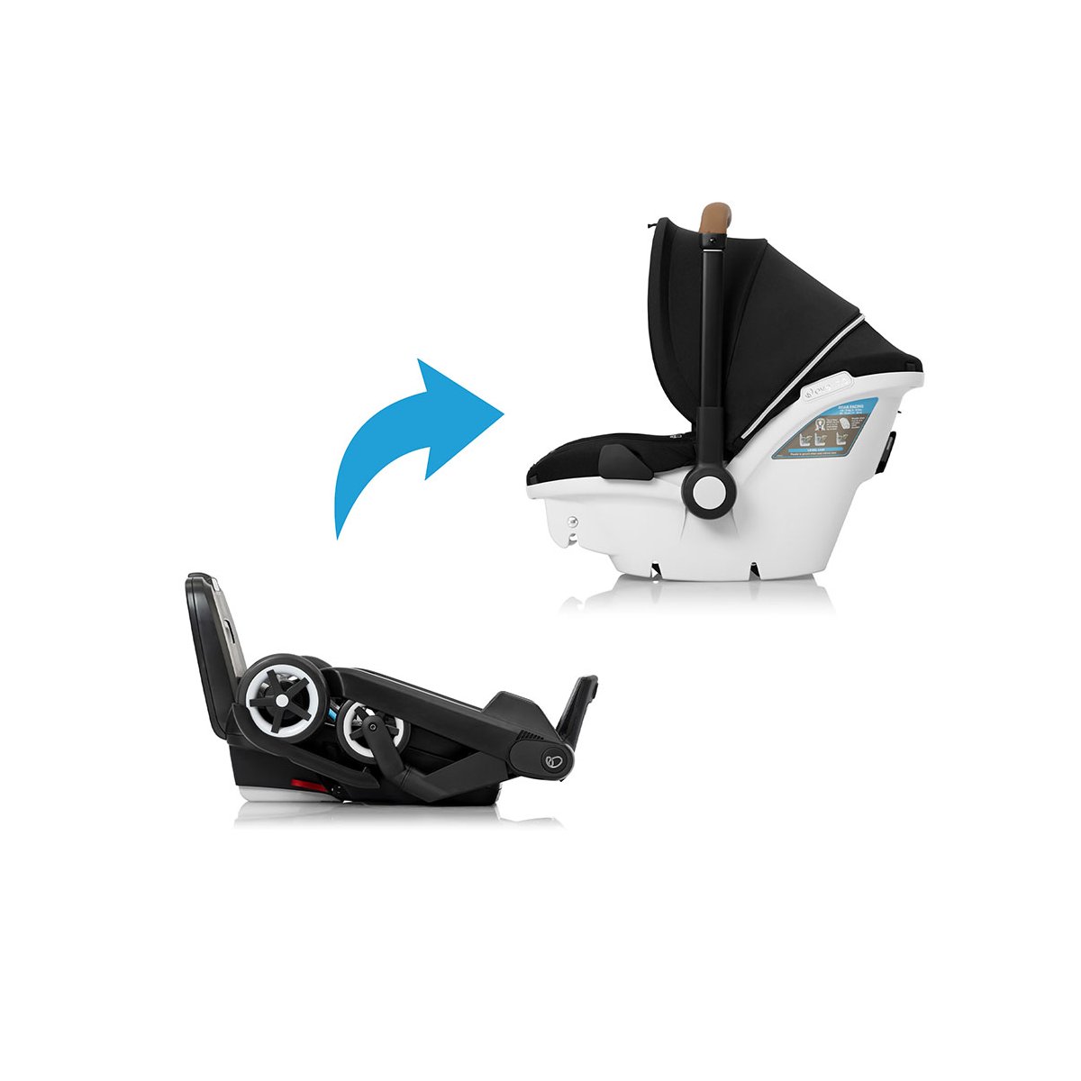 Gold Shyft DualRide Infant Car Seat & Stroller - Onyx Black Floor Model