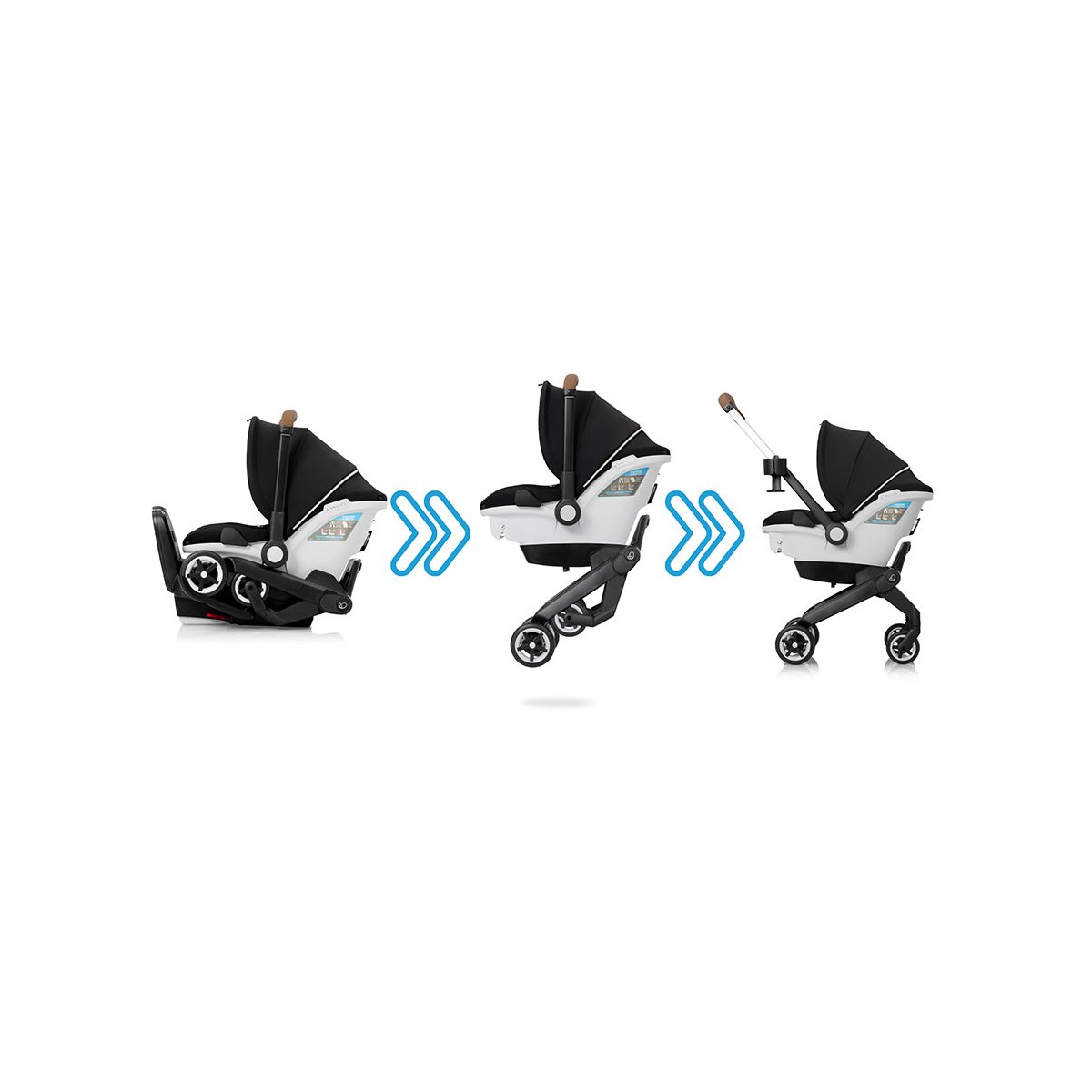 Gold Shyft DualRide Infant Car Seat & Stroller - Onyx Black
