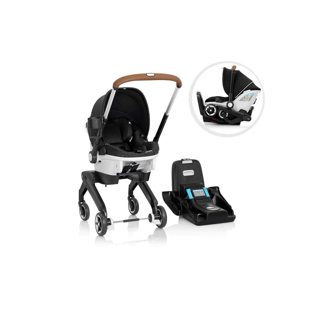Gold Shyft DualRide Infant Car Seat & Stroller - Onyx Black Floor Model