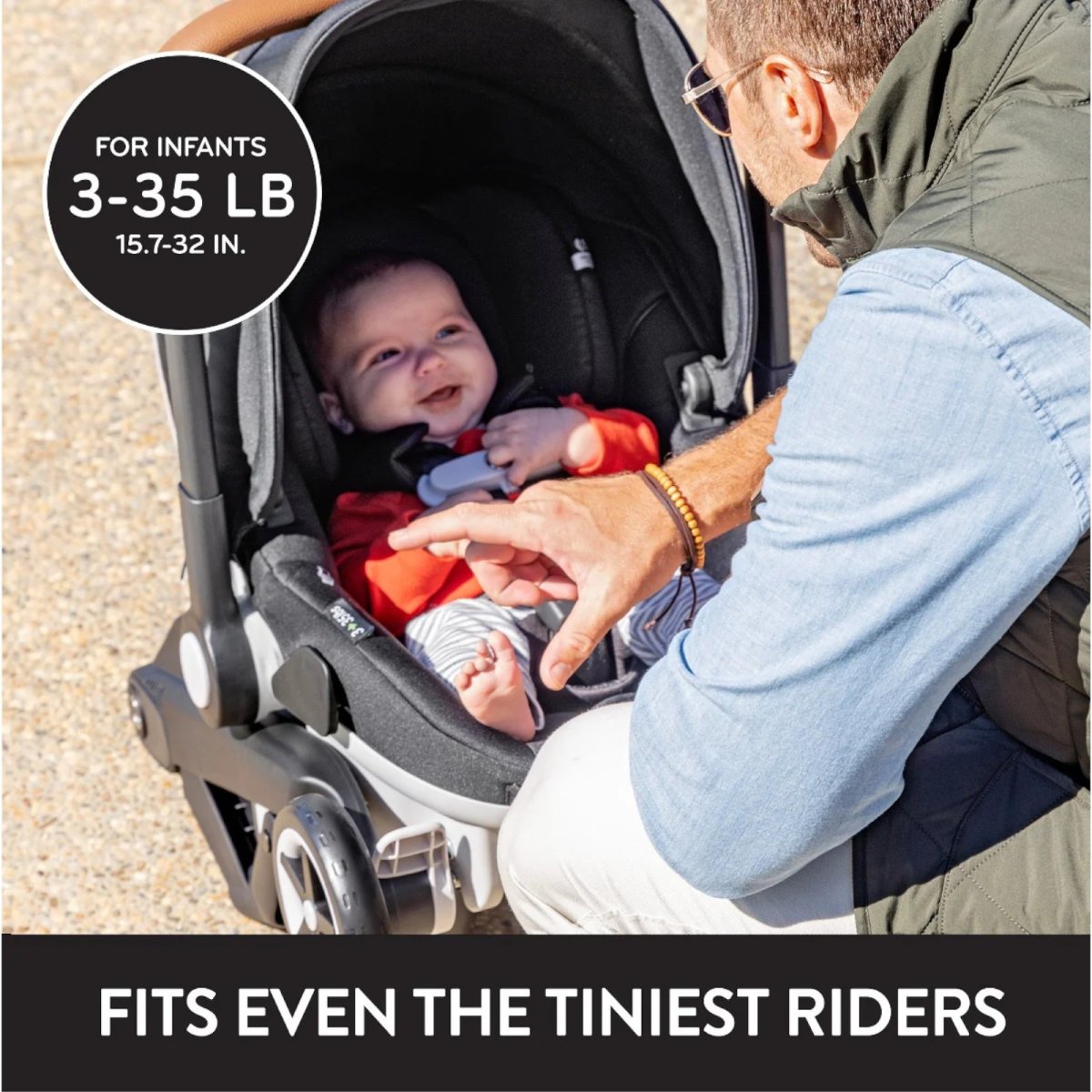 Gold Shyft DualRide Infant Car Seat & Stroller Combo- Moonstone