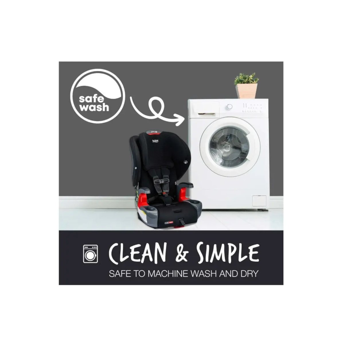 Grow With You Clicktight - Black Contour Safewash