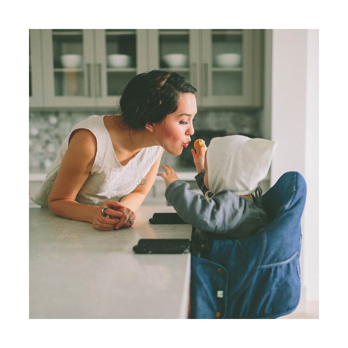 Perch Hanging Highchair - Copper Blue (Rose Gold Edition)