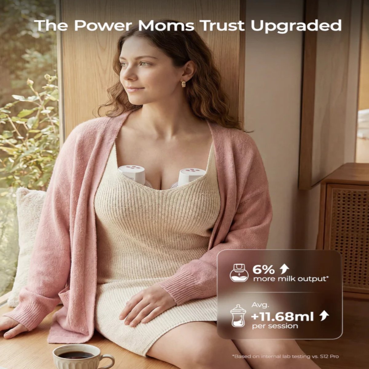 Hands-Free Breast Pump White - S12 Pro Quick