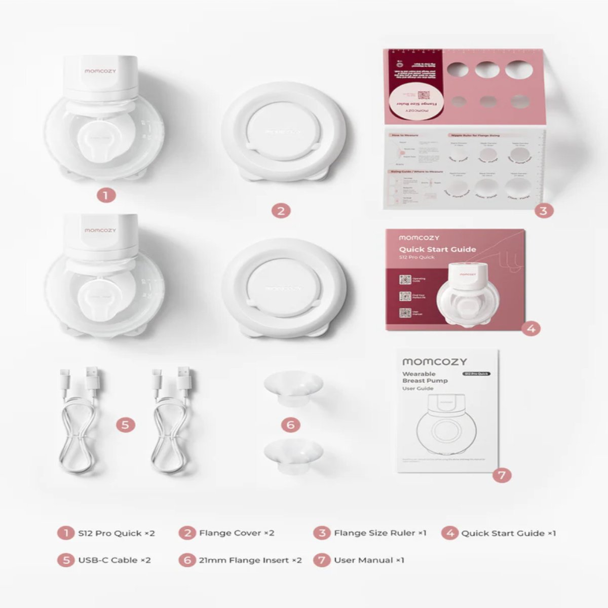 Hands-Free Breast Pump White - S12 Pro Quick