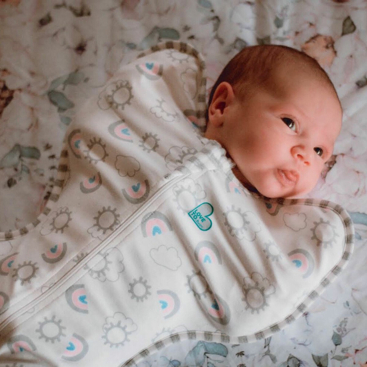 Swaddle UP Original Cotton 1.0 Tog - Rainbow White