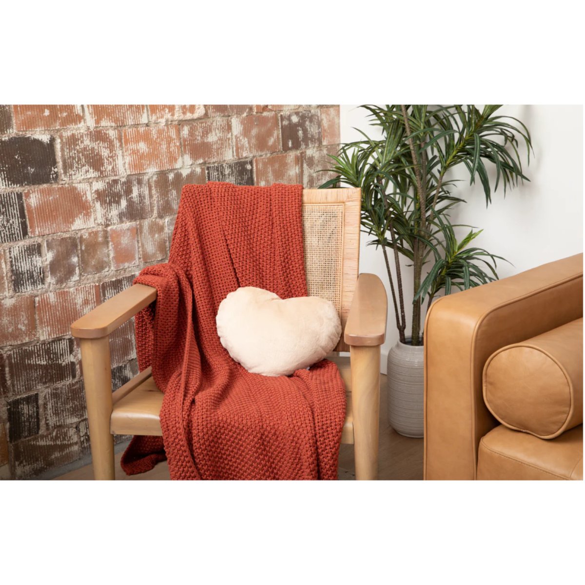 Heart to Hug Pillow - Latte