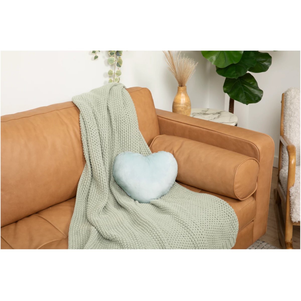 Heart to Hug Pillow - Mist