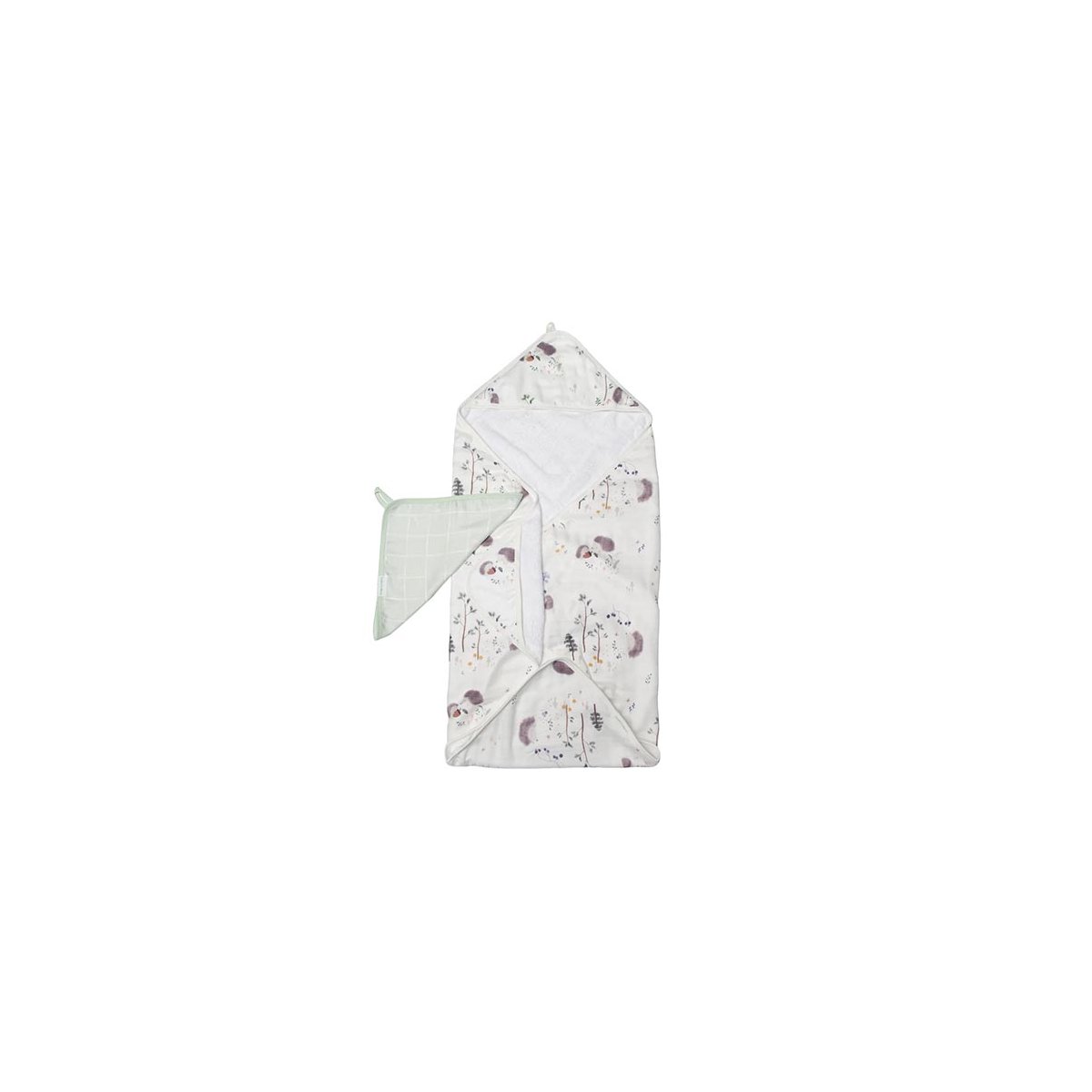 Hooded Towel Set - Hedgehogs