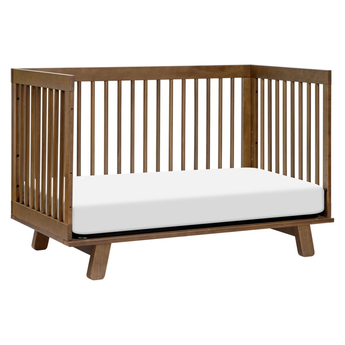 Hudson 3 In 1 Crib With Toddler Rail - Natural Walnut