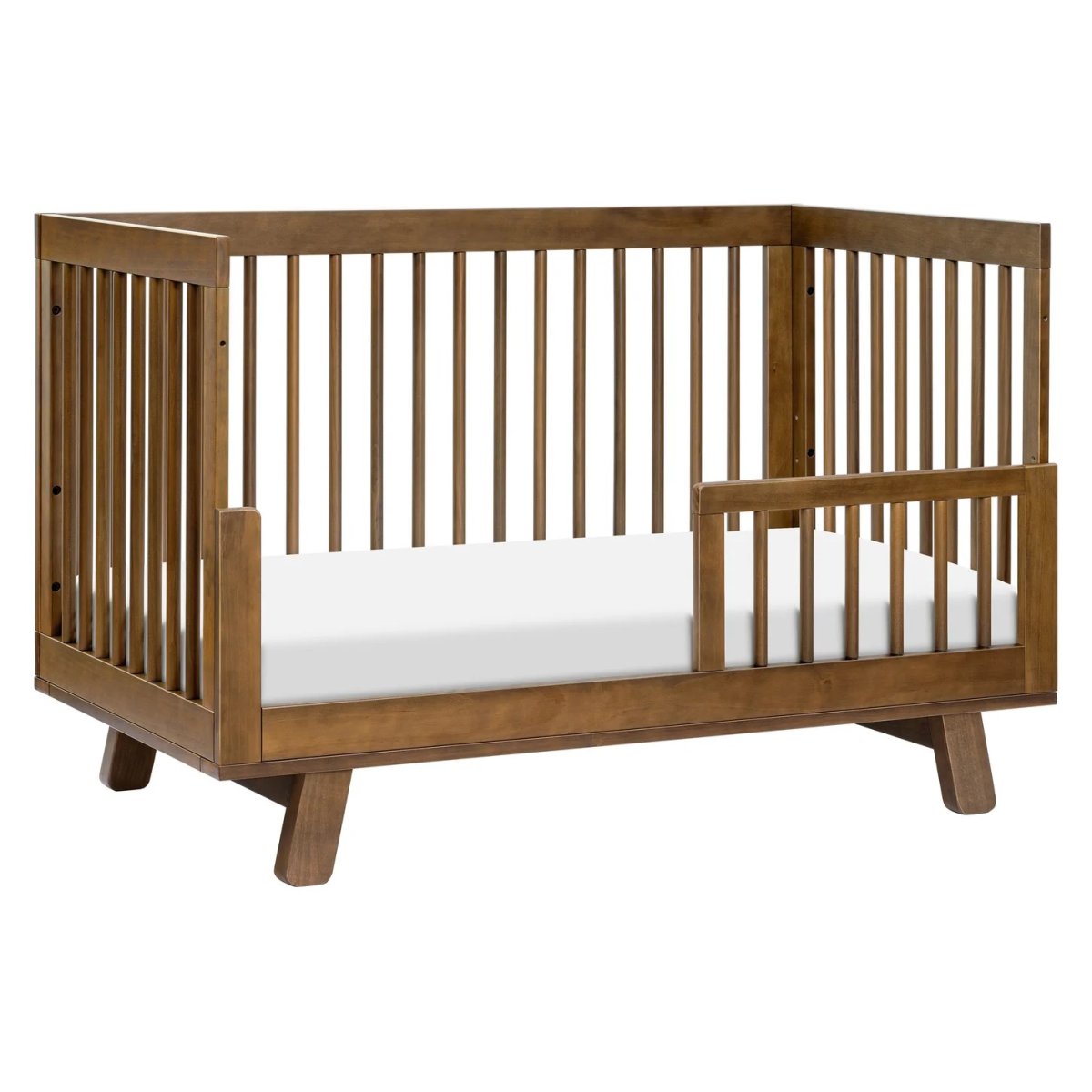 Hudson 3 In 1 Crib With Toddler Rail - Natural Walnut