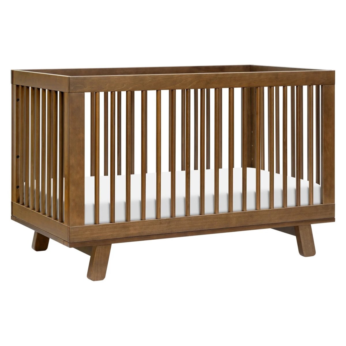 Hudson 3 In 1 Crib With Toddler Rail - Natural Walnut