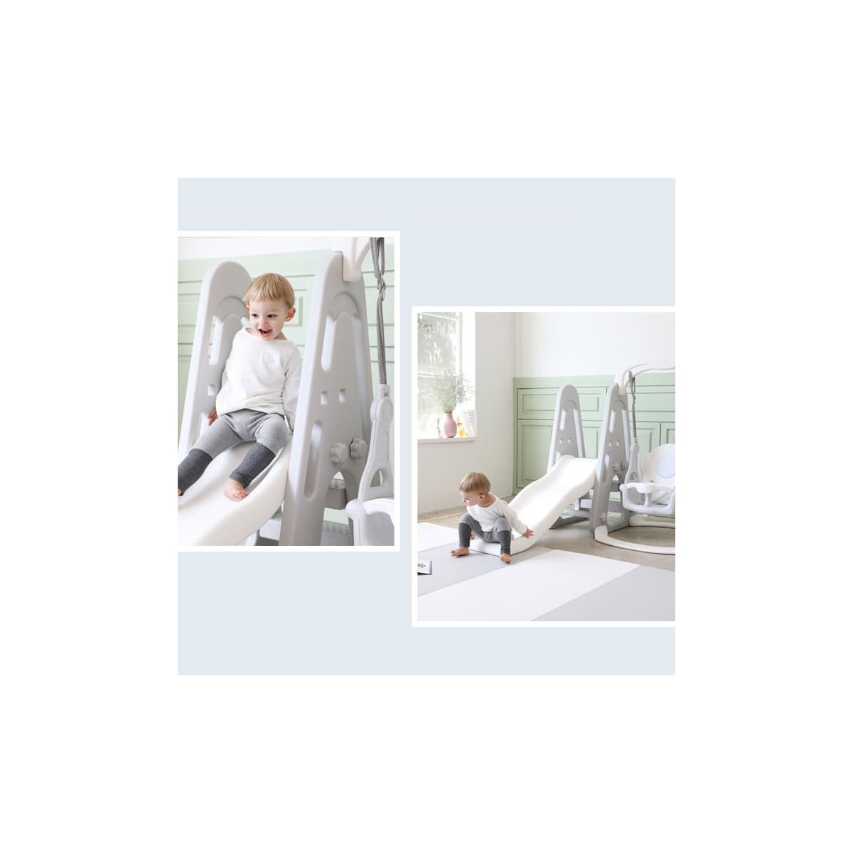 Balance Swing Slide Grey White