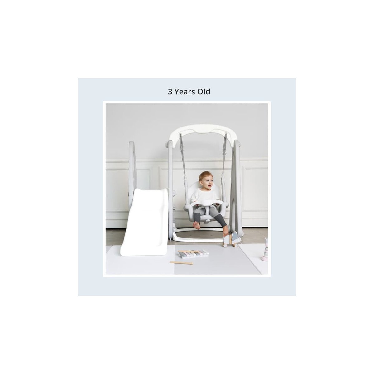 Balance Swing Slide Grey White