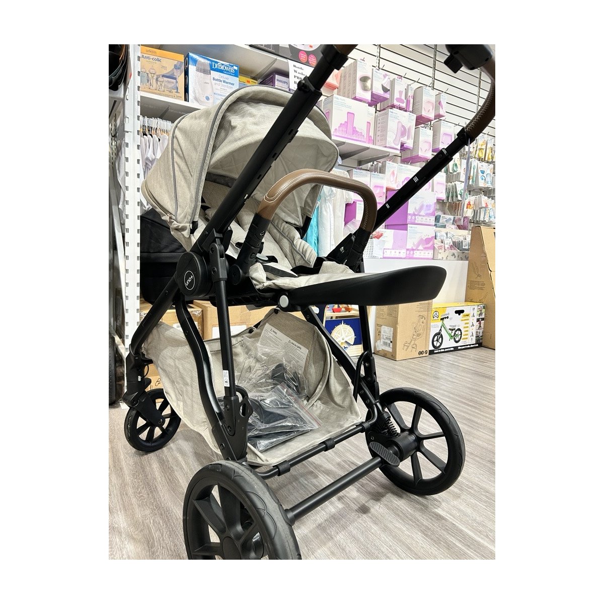 Uno Plus Khaki Twill Stroller Floor Model