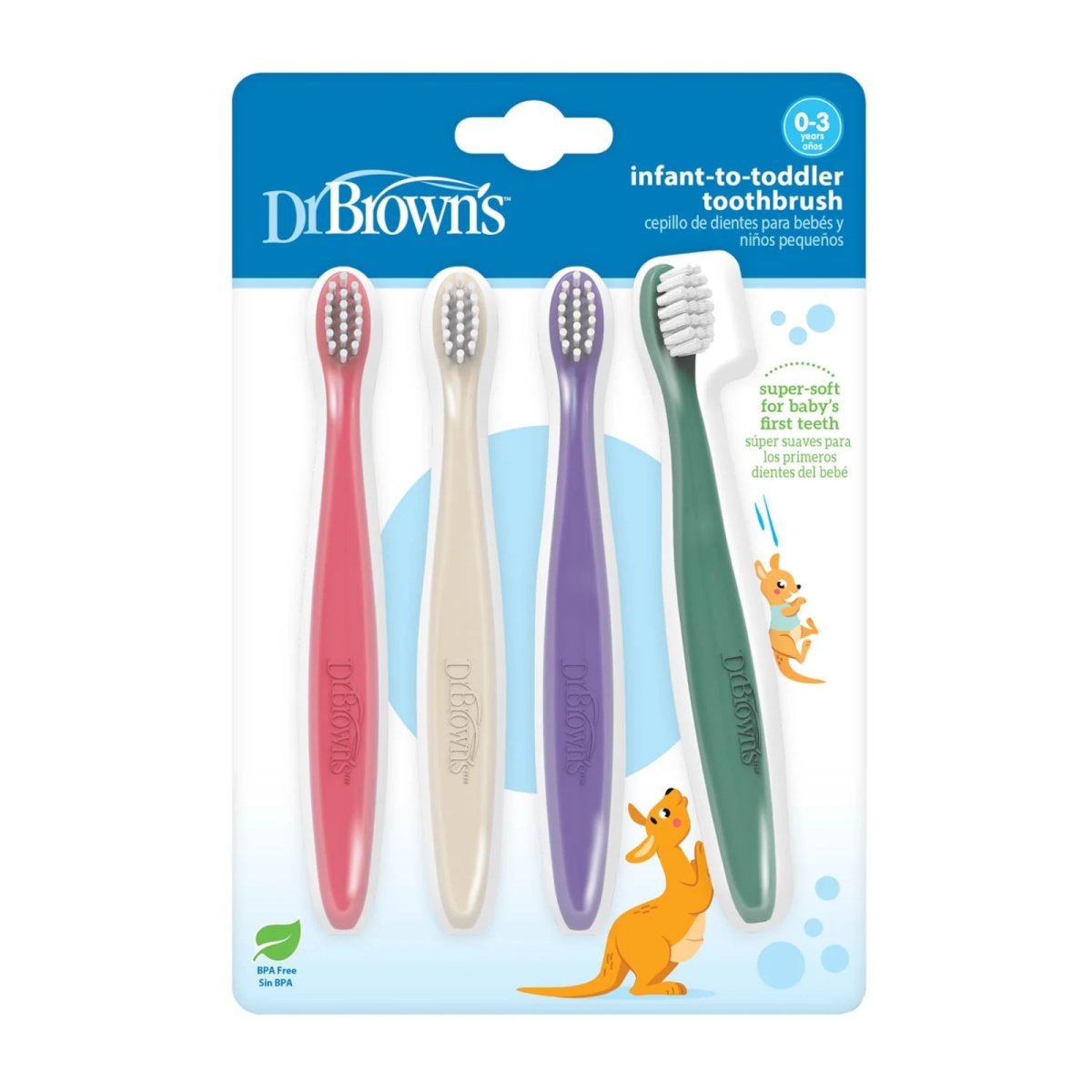 Infant-to-Toddler Toothbrush 4pk - Pink