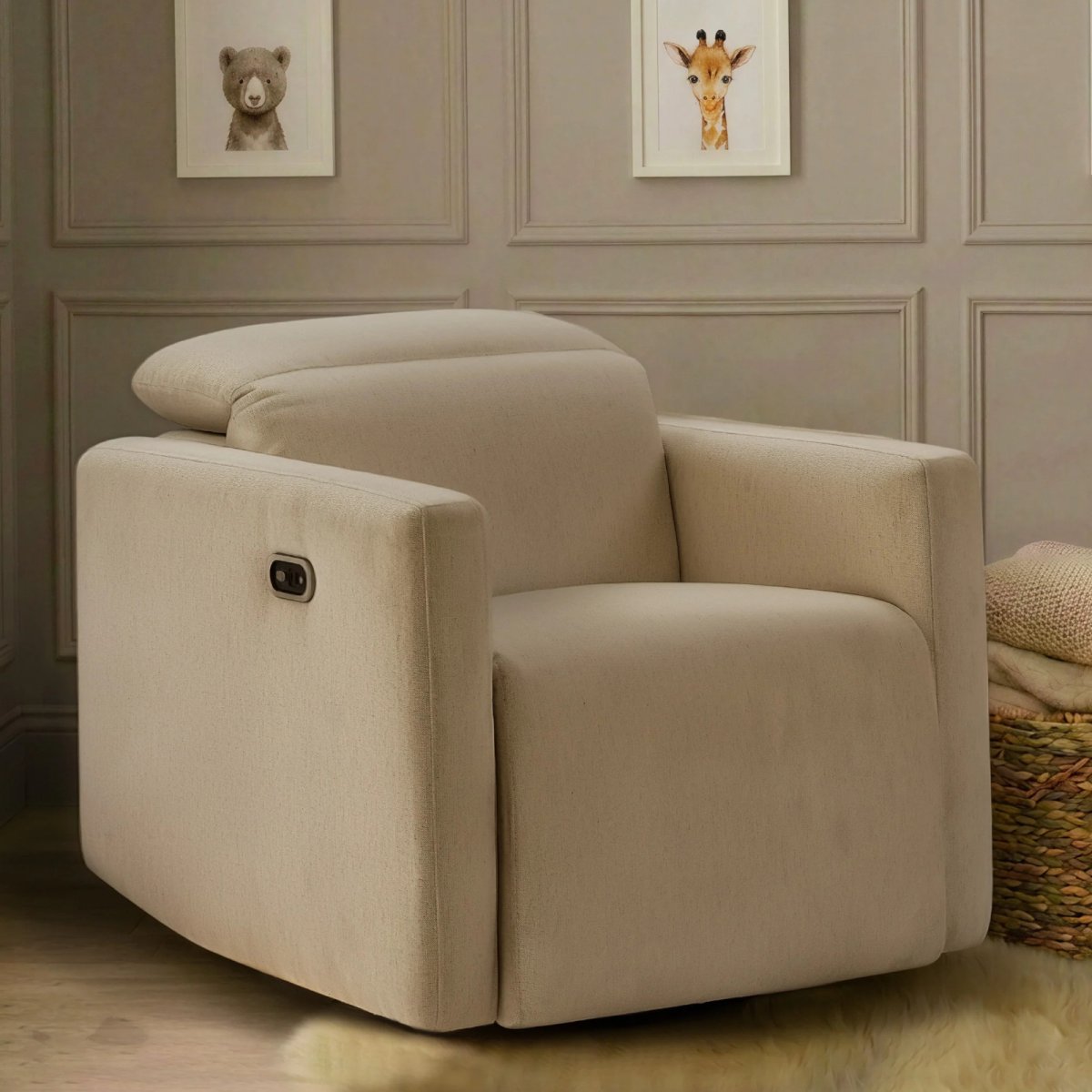Isla Cloud Power Recliner - Vanilla