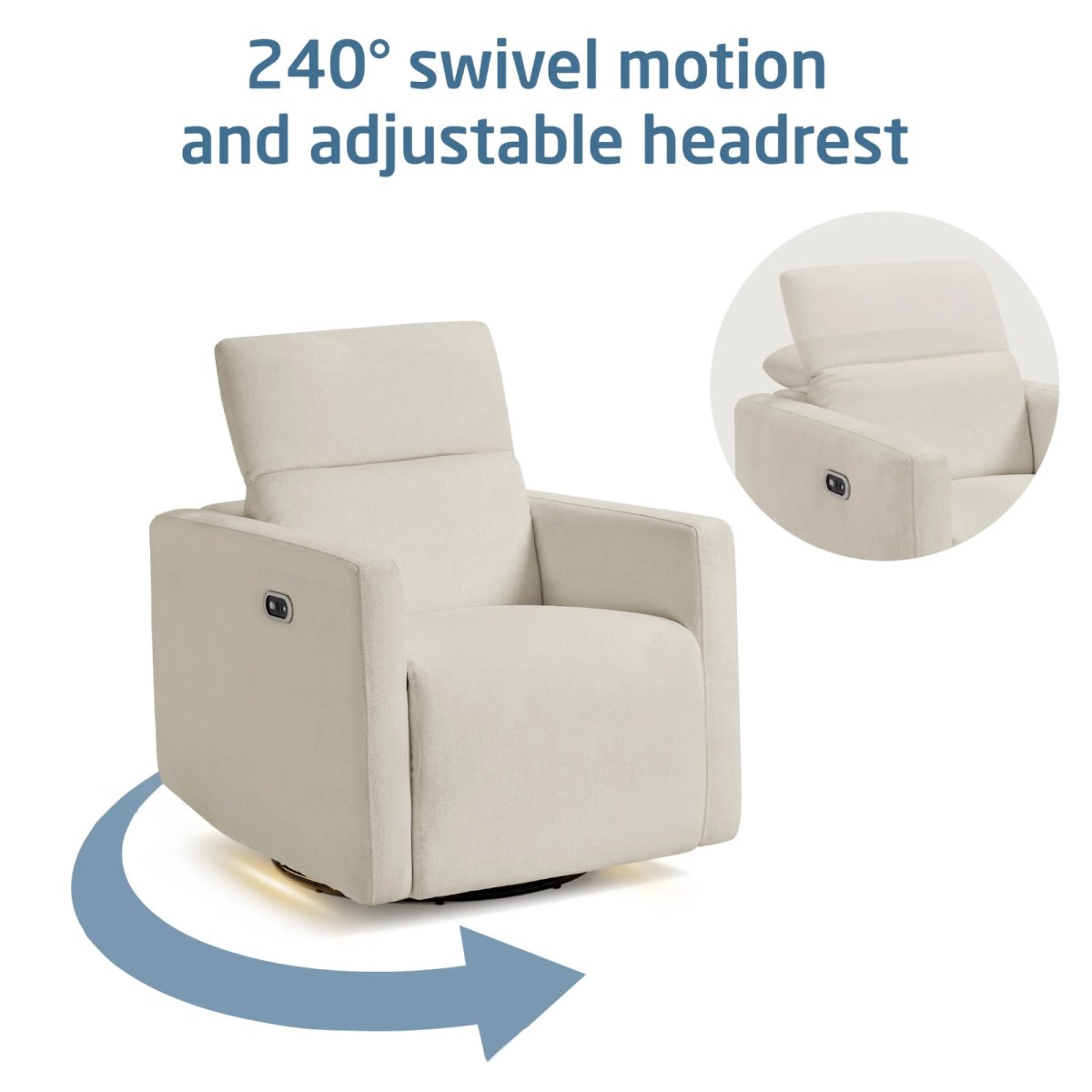 Isla Cloud Power Recliner - Vanilla