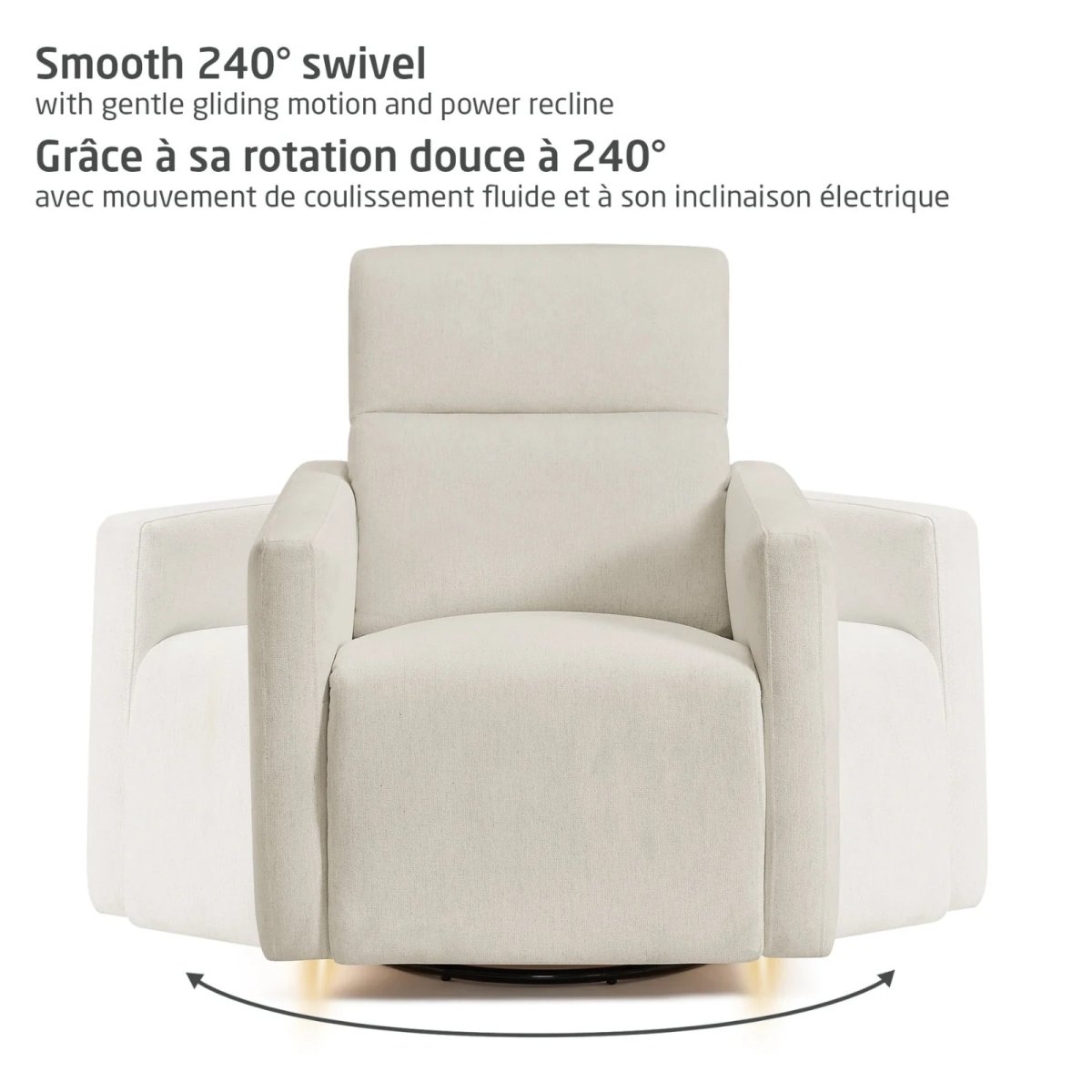 Isla Cloud Power Recliner - Vanilla