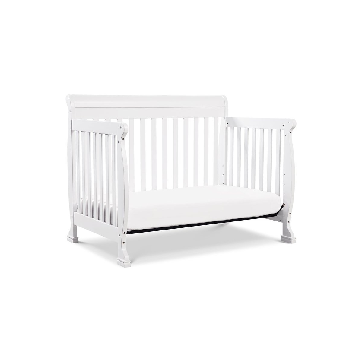 Kalani 4 In 1 Convertible Crib - White 