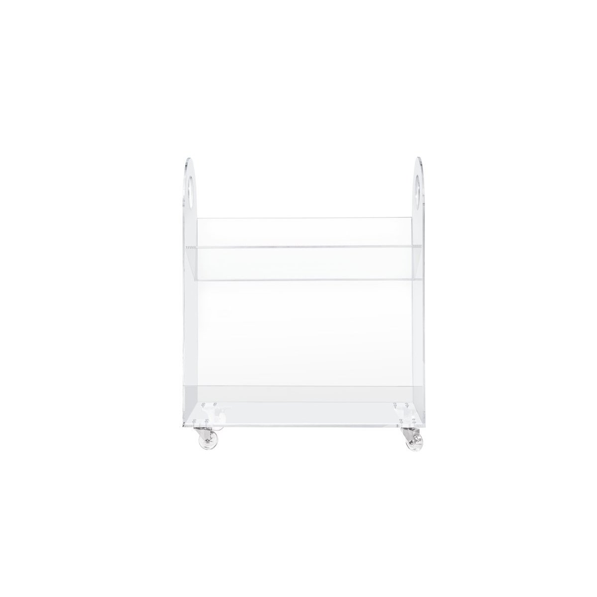 Presto Acrylic Bookcase/Cart