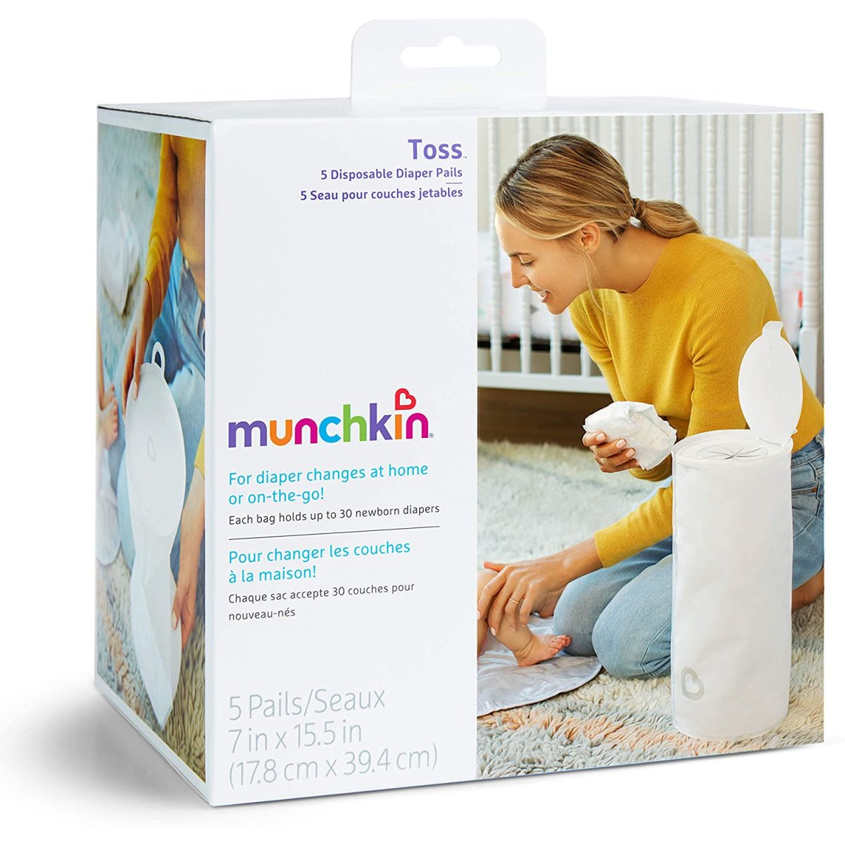 Toss Disposable Diaper Pail 5 Pk