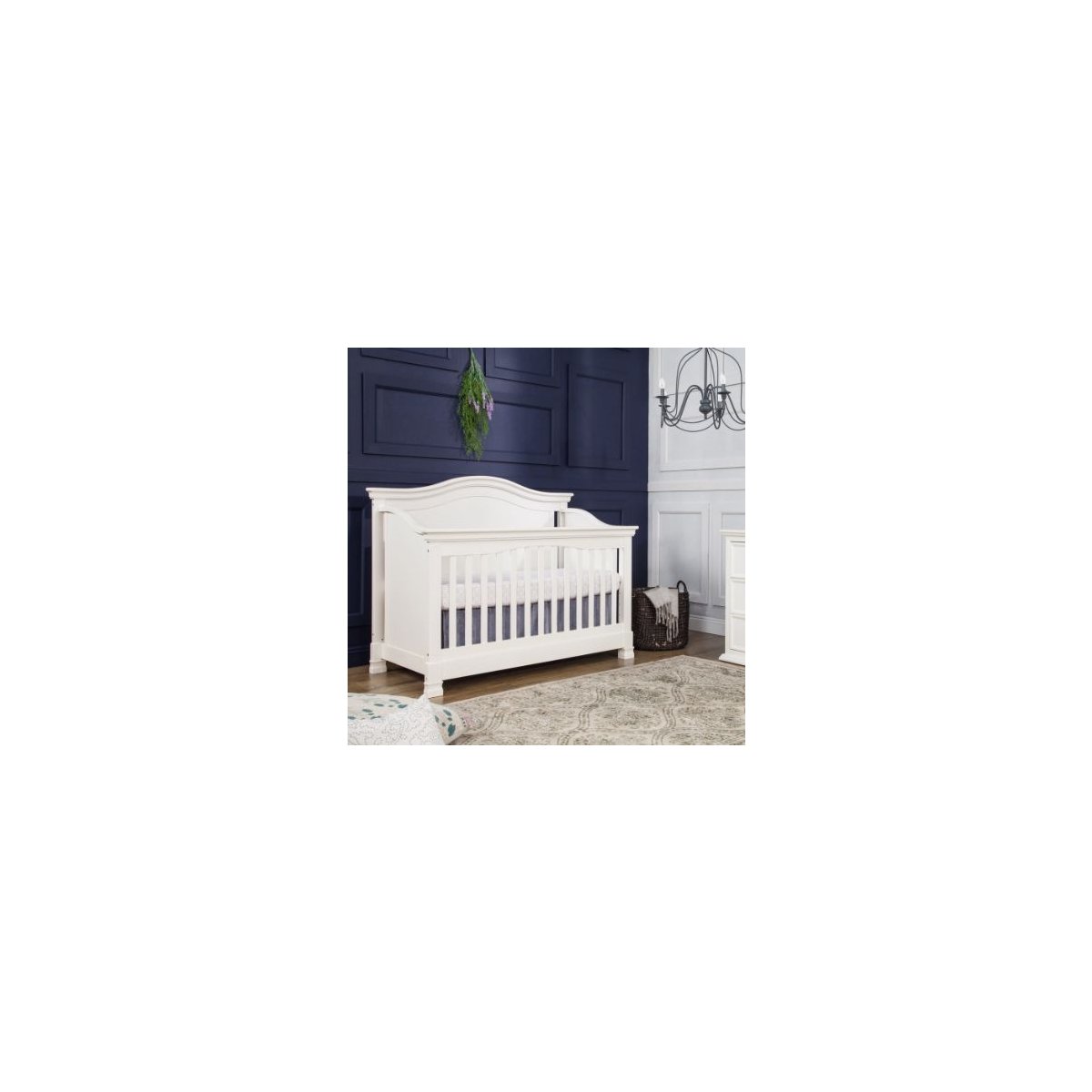 Louis 4 In 1 Convertible Crib - Warm White