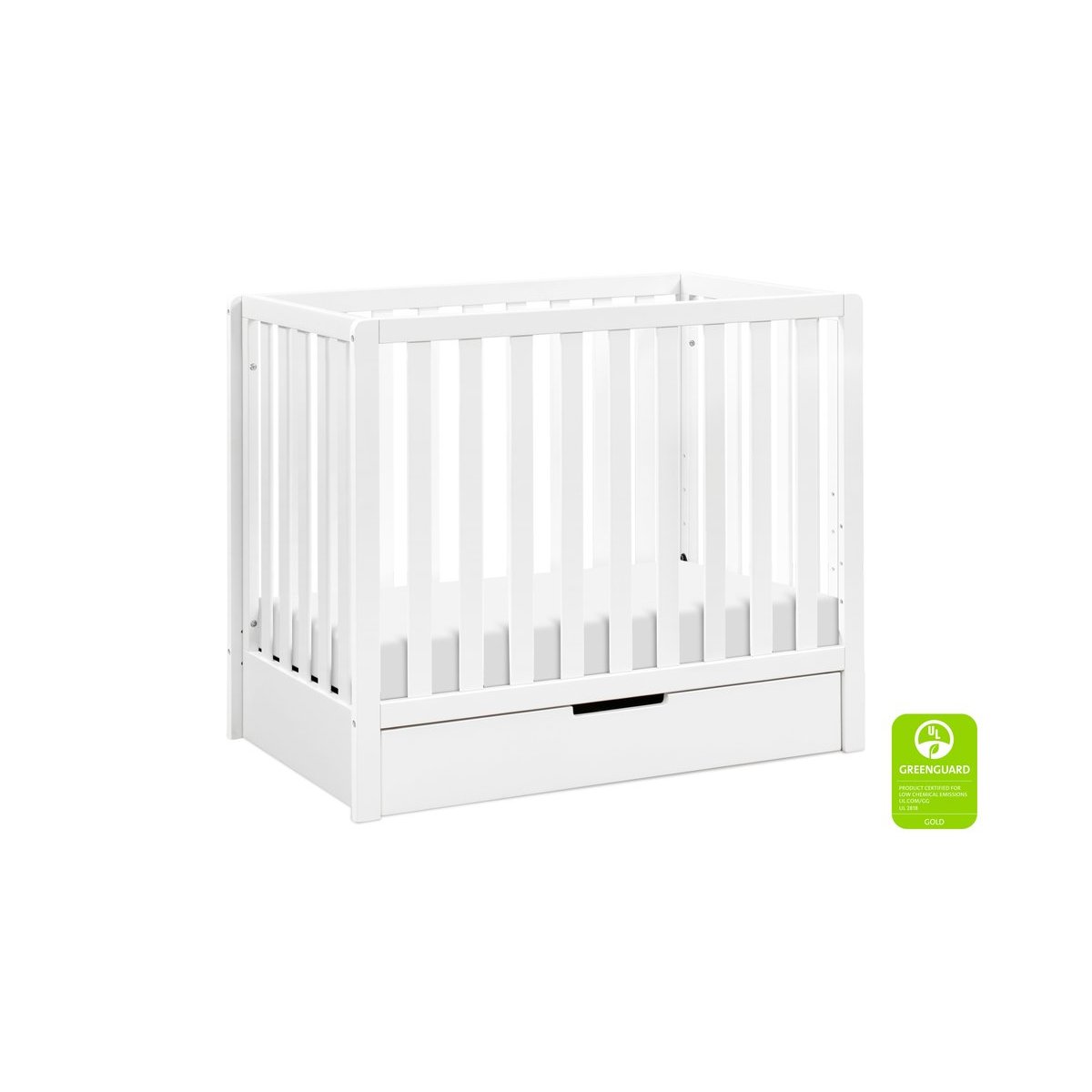 Colby 4 - In - 1 Convertible Mini Crib With Trundle White