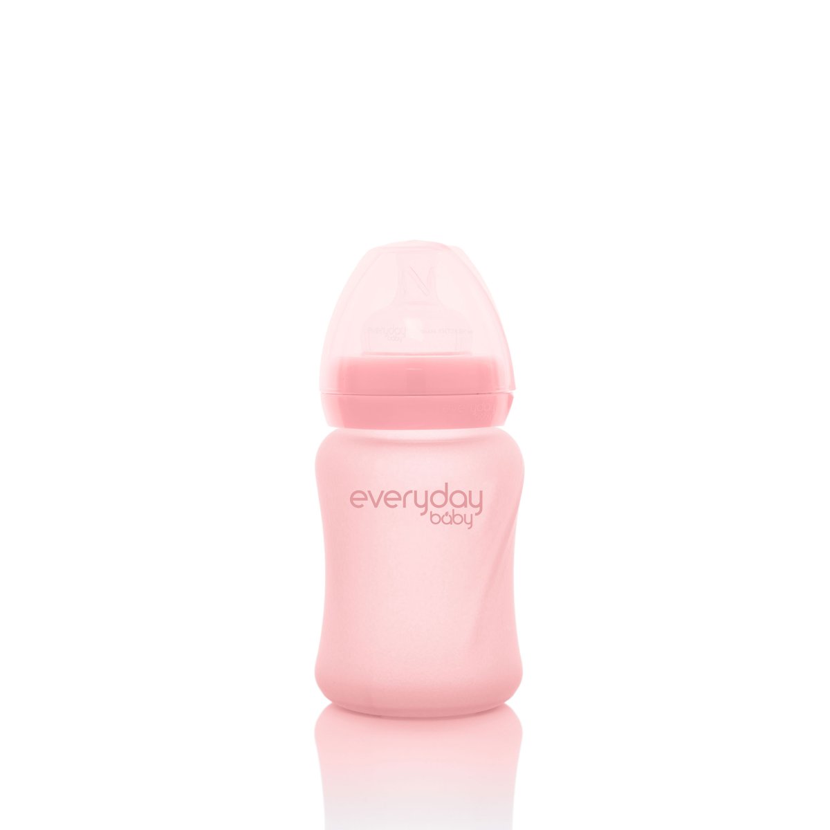 Glass Baby Bottle (150mL) - Rose Pink