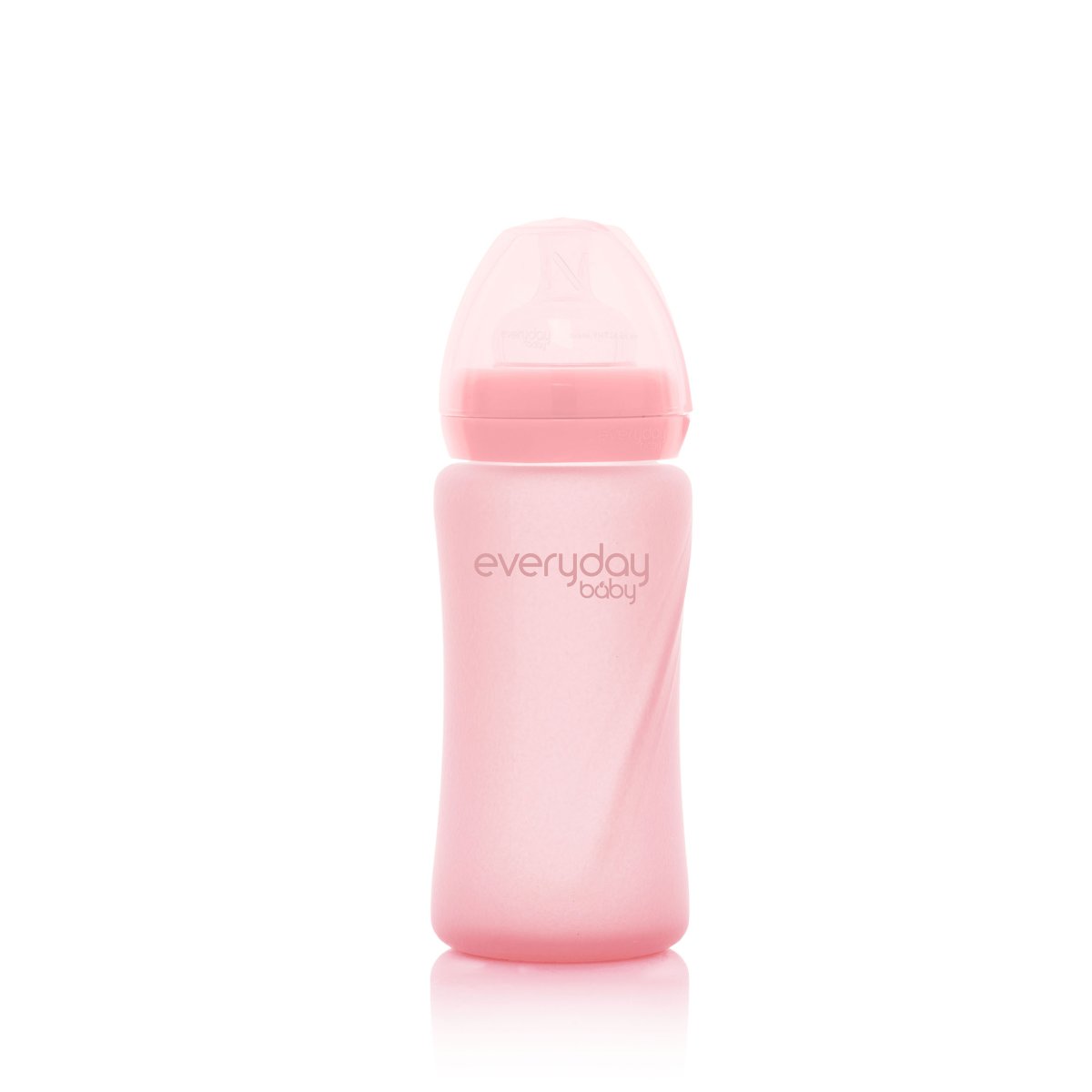 Glass Baby Bottle (240mL) - Rose Pink