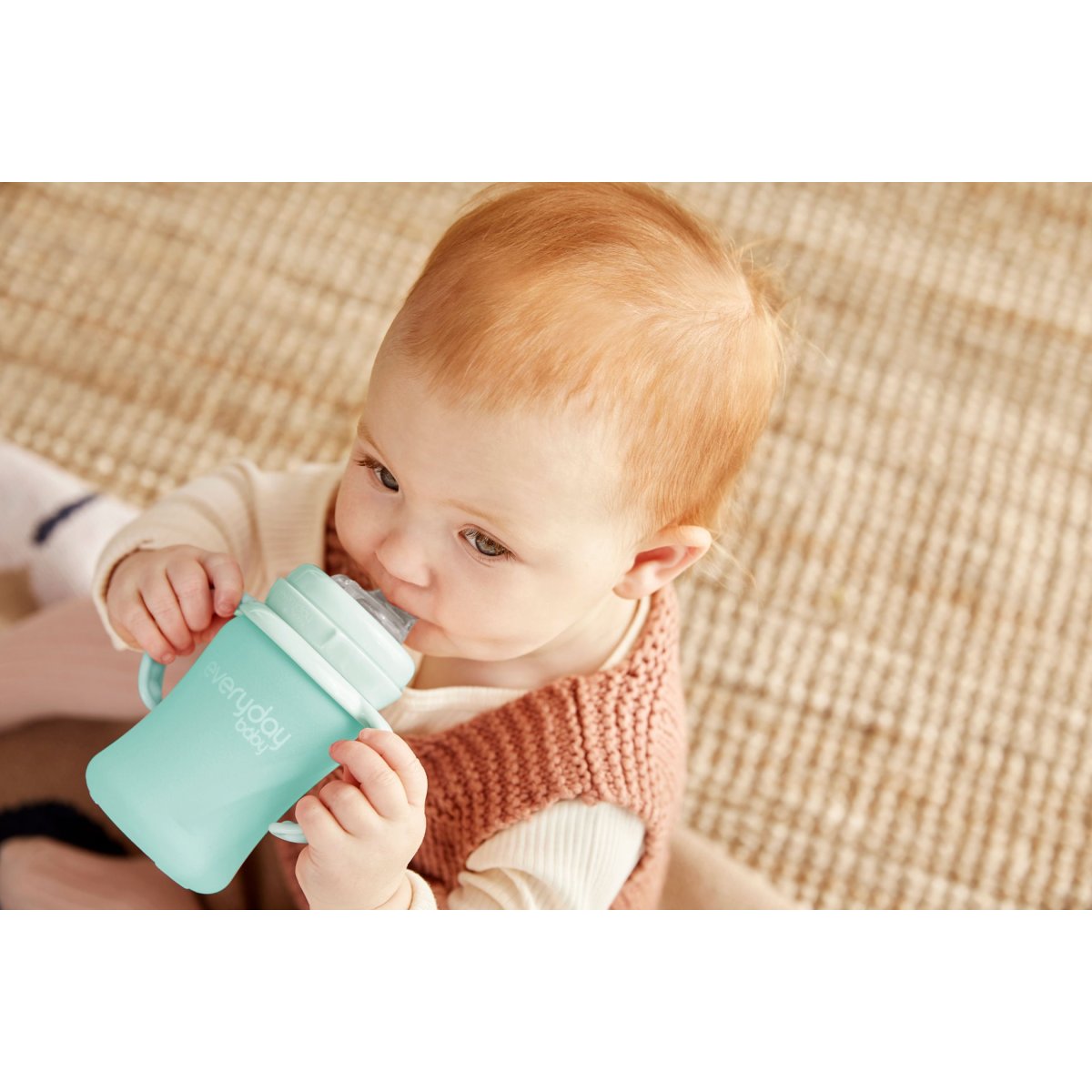 Glass Sippy Cup - Mint Green