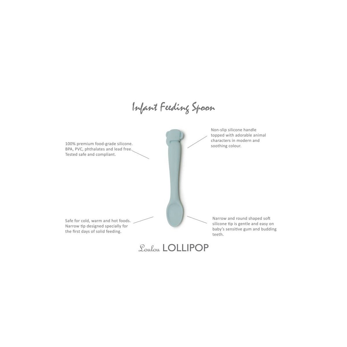 Feeding Spoon - Elephant/Blue