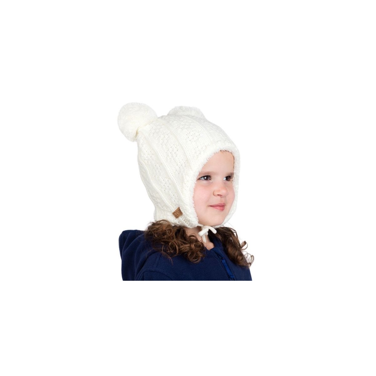 Knit Bear Beanies - Cream Bear