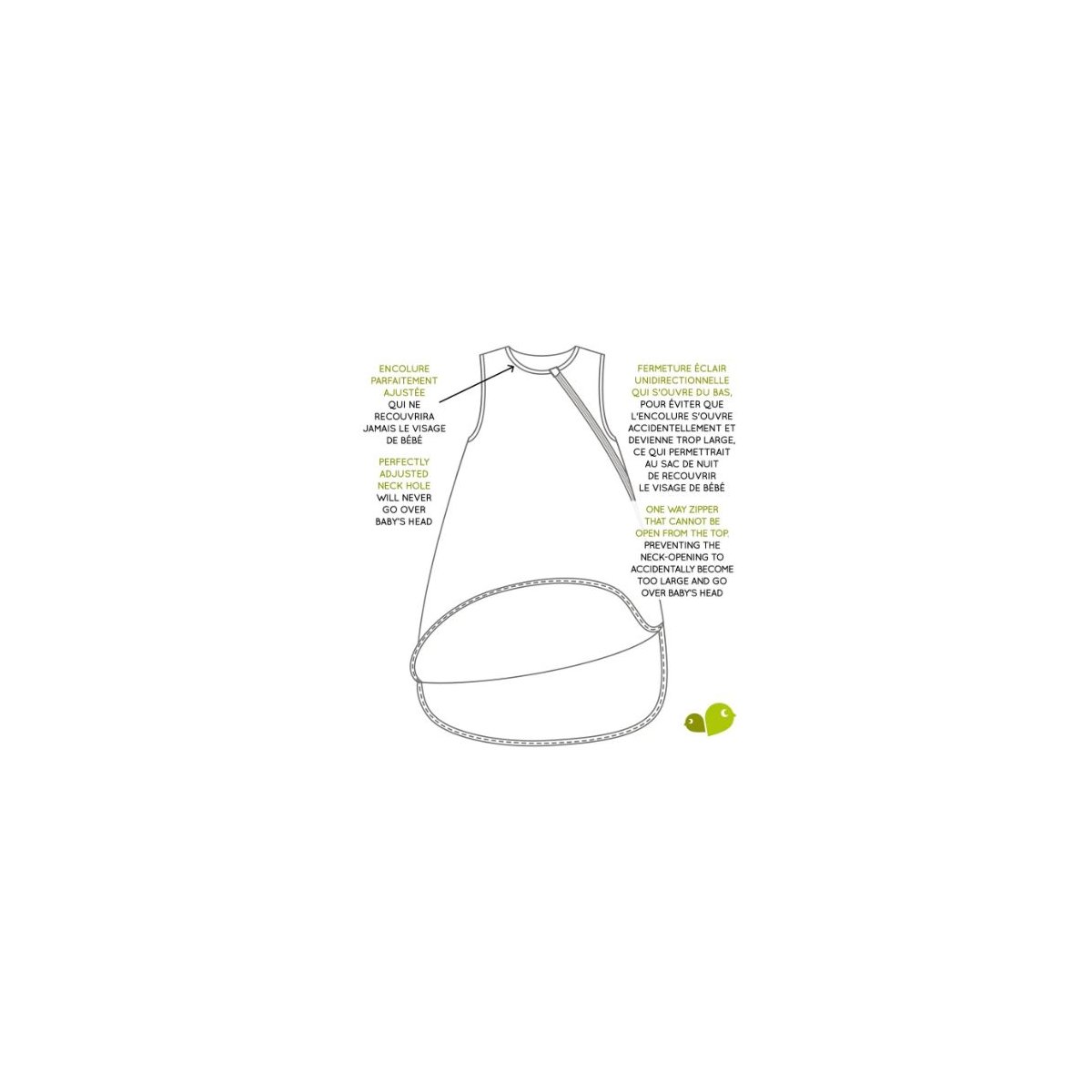 Quilted Bamboo Sleep Bag 2.5 Tog - Car